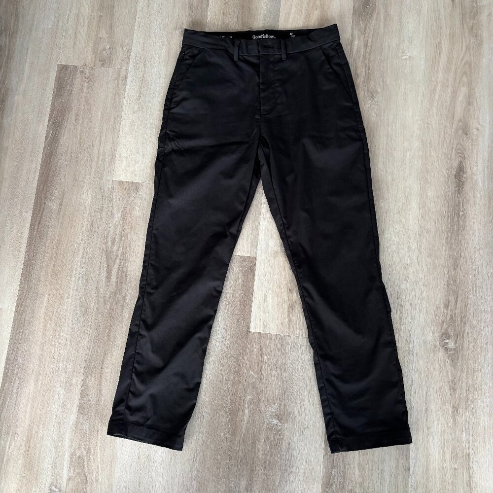 Men's Slim Fit Tech Chino Pants - Goodfellow & Co™ Black 30x30